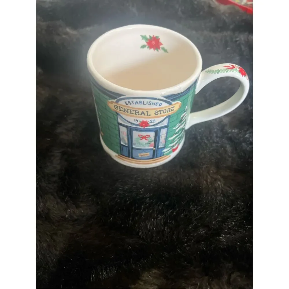 Sur La Table Holiday General Store Mug Christmas